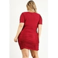 thumbnail image 7 of Plus Size Solid Bodycon Mini Dress, 7 of 7