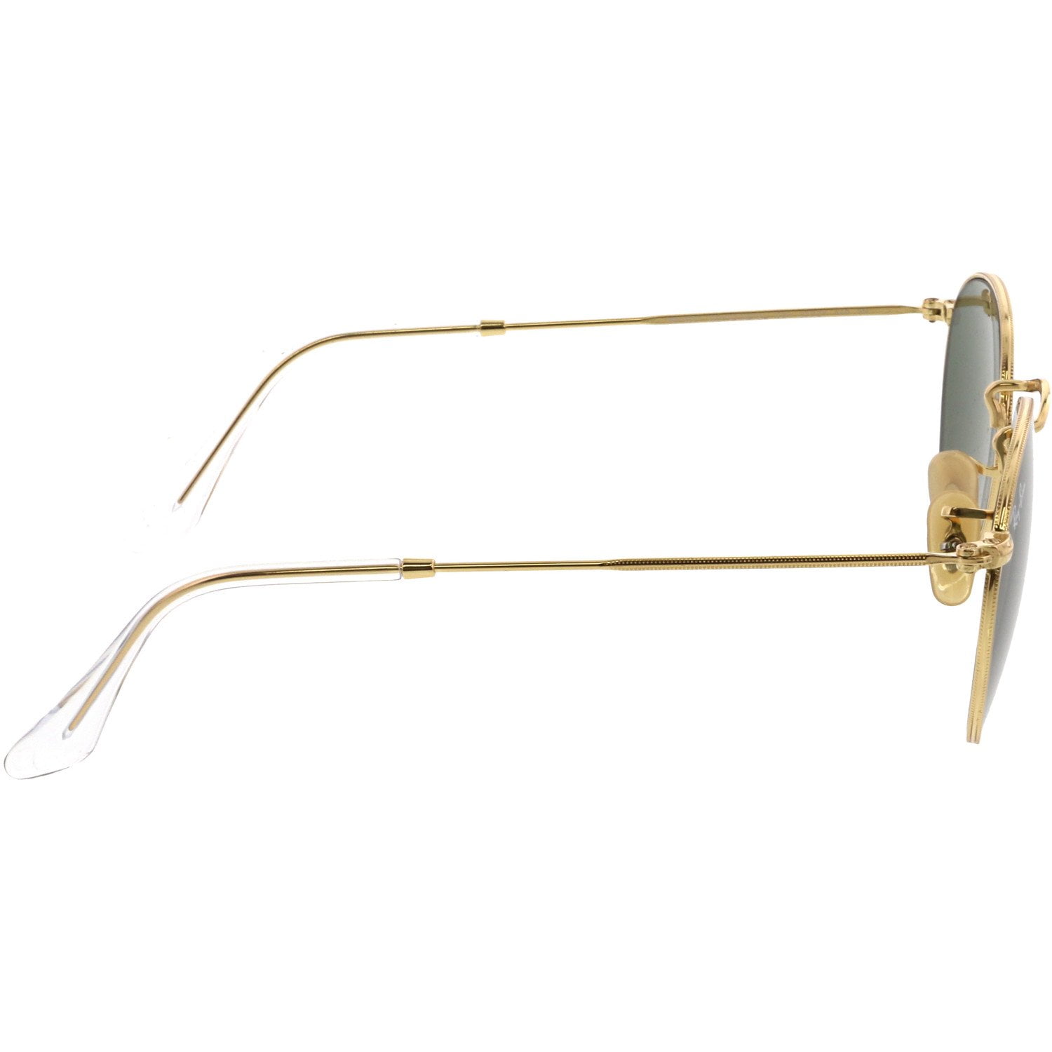 Ray-Ban Gold Round Metal Polarized Sunglasses, Lightweight