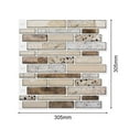 thumbnail image 2 of 2pcs 3d drop plastic crystal wall sticker wallpaper self-adhesive kitchen background wall wall paper, 2 of 6