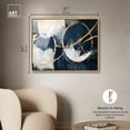 thumbnail image 5 of Gold Loops Framed High-Gloss Acrylic Glass Wall Art Luxury Abstract Art by Art Remedy, Gold Frame, 36 x 30, 5 of 7