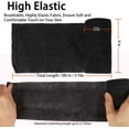 thumbnail image 3 of 8 Pack Self Adherent Cohesive Bandage Wrap, 4” x 5 Yards Elastic Grip Tape Black Vet Wrap for First Aid Medical, Sports, Ankle, Wrist Sprains, 3 of 6