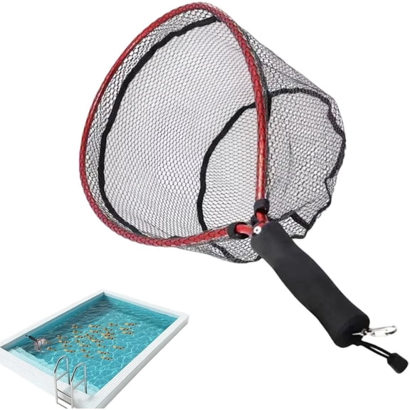 Pool Skimmer Net, 73x41cm Fine Mesh Cleaning Tool for Pools, Spas & Ponds