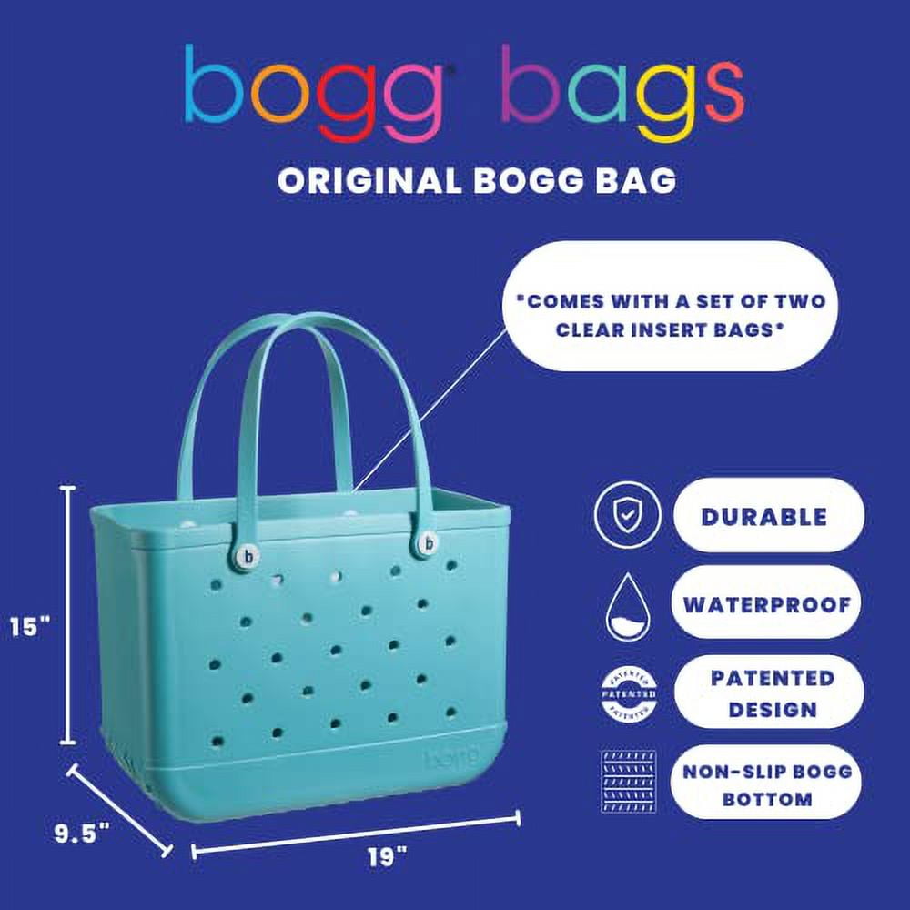 BOGG BAG Bitty Waterproof Washable Tip Proof Durable Open Tote Bag for the  Beach Boat Pool Sports 11x8.5x4.5