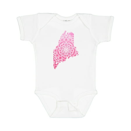 

Inktastic Maine Silhouette Mandala Gift Baby Boy or Baby Girl Bodysuit