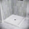 thumbnail image 4 of Streamline NTM-664-36MB-CR 36 in. x 36 in. Corner Acrylic Shower Base in Matte Marble with Center Drain, Drain Included, 4 of 4
