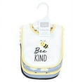 thumbnail image 2 of Hudson Baby Infant Girl Cotton Bibs, Bee Kind, One Size, 2 of 7