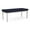 Open House Navy, variant on Lesro Lenox Steel Fabric 2-Seat Waiting Room Guest Bench in Silver/Open House Navy