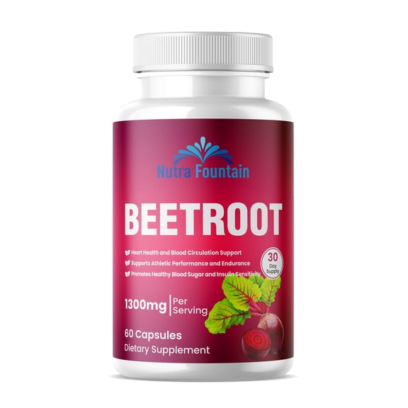 Beetroot Capsules 1300mg - 60ct