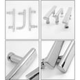 thumbnail image 4 of Poignées Ou Boutons de Porte de Douche en Acier Inoxydable Chromé 220mm, 4 of 9