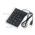 thumbnail image 4 of Dosaele USB Digital Keyboard 18 Key Universal Keyboard Practical Numeric Keypad Simple Number Keyboard for Notebook Computer Laptop, 4 of 6