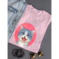 thumbnail image 3 of Surprised Kitten. T-Shirt Women -Kayomi Harai Designs, Female XX-Large, 3 of 4