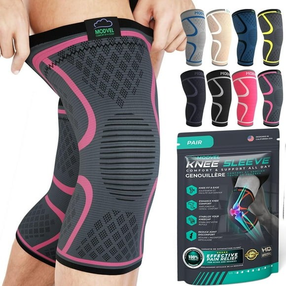 Paquete de 2 rodilleras Modvel para mujeres y hombres para aliviar el dolor de rodilla