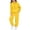 Yellow, variant on KAUOD Kids 2 Piece Joggers Set Half Zipper Cotton Hoodies Sweatpants Sweatsuits Boys Girls Plain Soft Pullover Sweatshirts