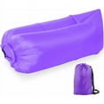 thumbnail image 2 of Sofá inflable, hamaca inflable, sofá inflable de aire, paquete portátil de silla inflable para viajes, campamentos, caminatas, piscinas y partes de playa - Violeta, 2 of 5