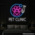 thumbnail image 3 of Glowneon Pet Clinic Neon Sign, Pet Clinic Led Light, Welcome Open Pet Spa Grooming Clinic Neon, 3 of 5