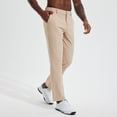 thumbnail image 3 of MASKERT Men's Golf Pants-30"Lightweight Stretch Work Dress Office Travel Slacks Business Casual Trousers Khaki, 3 of 9