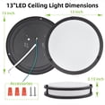 thumbnail image 4 of Luz de Techo LED Hykolity 13" Ajustable 2700K-5000K, 4 of 9