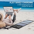 thumbnail image 3 of Yeacher Solar charger 21W 2USB and solar panel with 3 foldable panels high conversion (5V/5A, 3 of 8