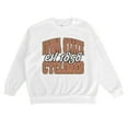 thumbnail image 5 of Women's Gameday Couture White Iowa State Cyclones Oversized Faded Formation Premium Fleece Sweatshirt, 5 of 5
