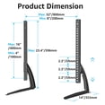 thumbnail image 6 of HOMOUNT Universal Table Top TV Stand for Most 27 to 55 inch TVs, Universal TV Leg Stand Holds up to 88 lbs, VESA up to 800x400mm, 6 of 10