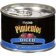 Mario: Diced Pimiento Peppers Pimientos, 4 oz