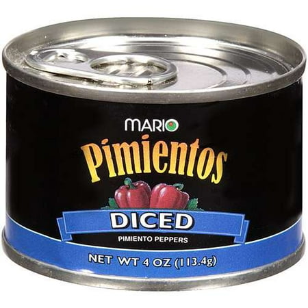 Mario: Diced Pimiento Peppers Pimientos, 4 oz