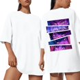 thumbnail image 1 of Pop cazadora para niña Graphic Round-Neck Short Sleeve T Shirt For Kids Youth Fashion Tee With Cartoon Print Design Soft Blend Top For Children （White）, 1 of 4