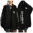thumbnail image 3 of Sudadera con capucha de talla grande para hombre, ropa de calle informal con cremallera, de Anime, 3 of 3