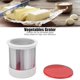 thumbnail image 3 of Cheese Grater, Portable Cheese Shredder Plastic Graters for Kitchen Stainless Steel Cheese Grater Hand Crank Sliceres Vegetable Cutter for Cheese Chocolate Spices, 3 of 5