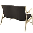 thumbnail image 4 of Ergode Makeshift Upholstered Fabric Loveseat - Natural Brown, 4 of 5