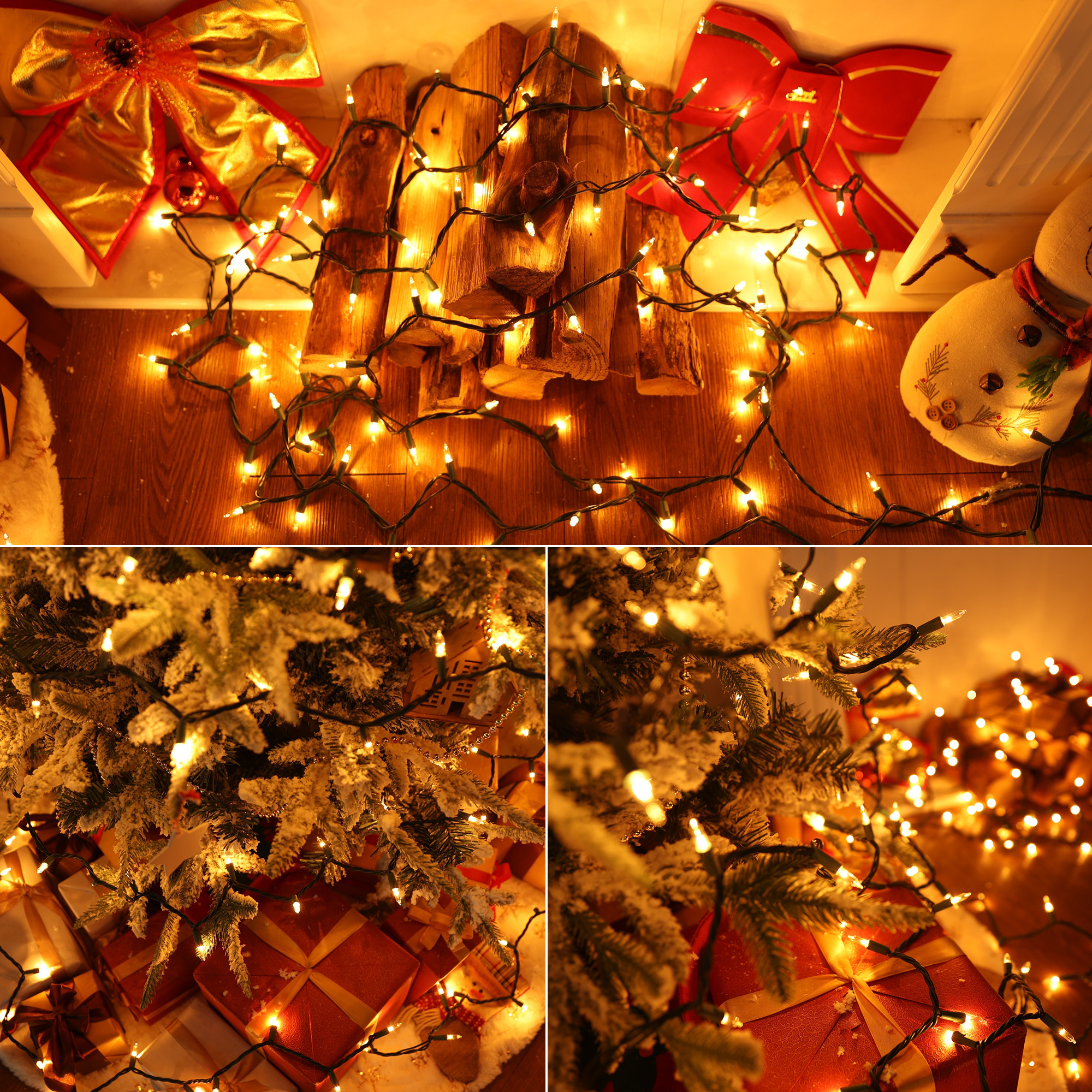 Toodour Warm White Christmas String Lights 50-Count photo 5
