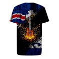 thumbnail image 4 of Hombres Casual cuello redondo estilo fresco 3D impresión digital pulóver Fitness deportes pantalones cortos mangas camiseta blusa Pompotops  oipoqjl31618, 4 of 4