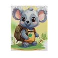 thumbnail image 4 of Koala Bag Leaves Blackout Curtain Panels 63x55in Drapes Privacy Assured for Living room Bedroom Bathroom 2 panels set, 4 of 5
