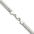 thumbnail image 5 of Auriga Fine Jewelry 925 Sterling Silver Polished 6.25 mm Double Oval Flat Chain Necklace for Mens 22", 5 of 6