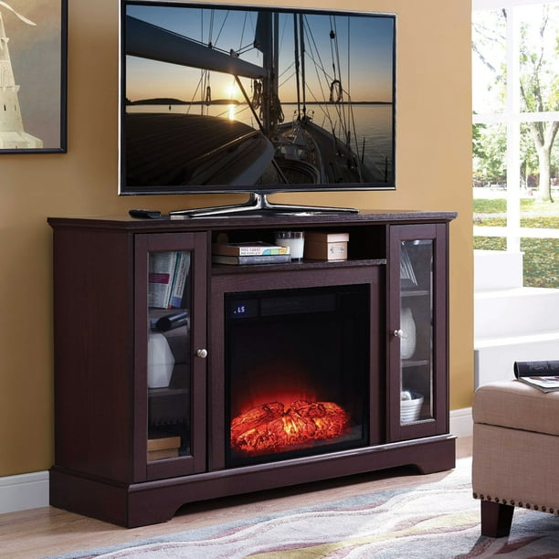 Home Source Fireplace Tv Stand Walmart Com Walmart Com