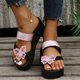 thumbnail image 1 of Sandalias de tacón con punta abierta para mujer, zapatos con lazo y punta abierta, sandalias cómodas, informales, cómodas, para la playa Wmkox8yii ytu6514, 1 of 9