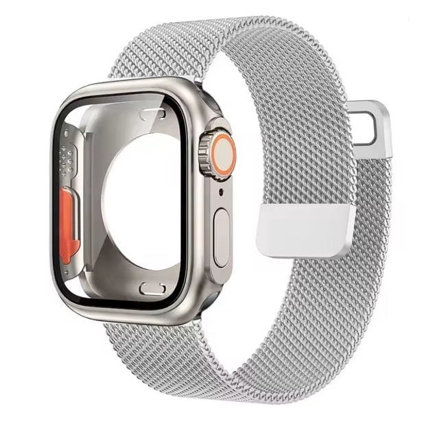 Correa de Acero Inoxidable con Protector para Apple Watch