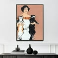 thumbnail image 1 of Woman Holding Cats - 1897 | Edward Penfield | Premium Fine Art Print | 19th Century American | Illustration, American Golden Age | Portrait, 1 of 7