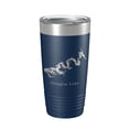 thumbnail image 1 of Douglas Lake Map Tumbler Travel Mug Insulated Laser Engraved Coffee Cup Tennessee 20 oz Navy Blue, 1 of 1