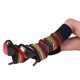 thumbnail image 4 of Calentadores de piernas largos para mujer, moda Lolita, de lana, de punto cable, hasta el muslo, calcetines sueltos, camuflaje fluorescente, boho, de lana gruesa, fundas para calcetines, 4 of 5