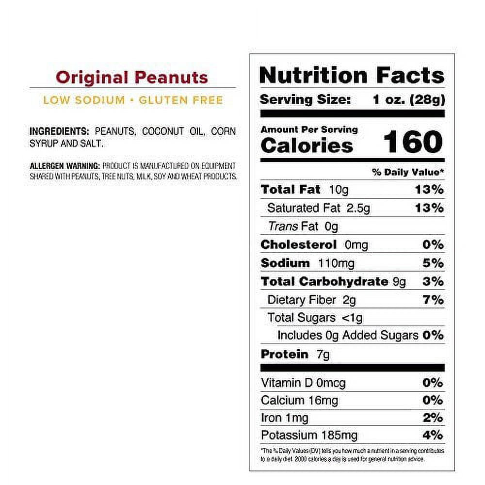 BEER NUTS Original Peanuts 5.5 oz. Value Pack Display 12 Count Individual Bags