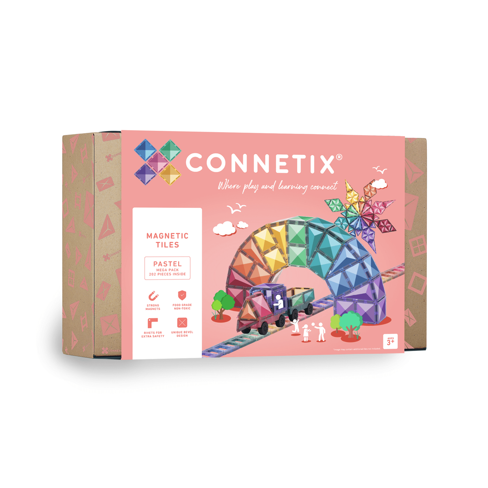 大幅値下げ　Connetix Tiles　マグネット　パステル　マグビルド CONNETIX Magnetic Tiles, Pastel Mega Pack, 202 Pieces - Walmart.ca