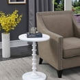 thumbnail image 4 of Convenience Concepts Palm Beach Table à Barreaux, Fini Bois Blanc, 4 of 5