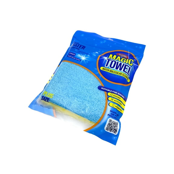 Magic Towel Cloth - Blue and Yellow - Plus Size - 3 Pack (6 Clothes)