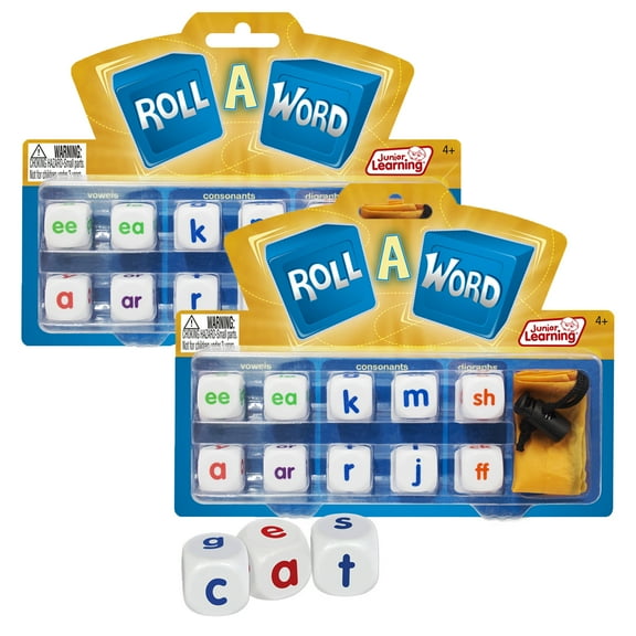 Junior Learning Roll A Word Game, 2 Games
