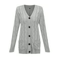 thumbnail image 4 of ShomPort Women's Cardigan Open Front Oversized Button Sweaters V Neck Comfy Loose Cardigans Knit Outwear, 4 of 4