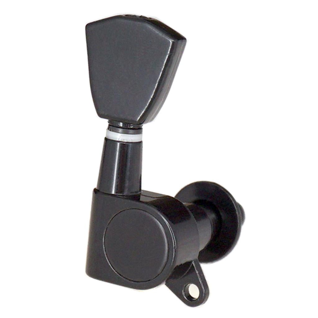 Black Enclosed guitar Instruments tuning Pegs Spare Acoustic Electric Guitars 6R