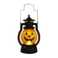 thumbnail image 3 of Mini Halloween Pumpkin Lights (3-Pack) – Flickering LED Jack-O-Lanterns for Indoor & Outdoor Decor, Vintage Halloween Party Hanging Lanterns, Porch & Garden Ornaments, 3 of 9