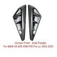thumbnail image 5 of Carbon Fiber Gloss Black Side Fenders Compatible for BMW X5 G05 X5M F95 Side Air Vent Outlets Trim Cover 2019-2023, 5 of 5