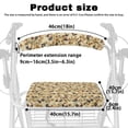 thumbnail image 6 of HELLHERO Pastoral Sunflower Rooster Non-Slip Fit Rollator Walker Seat Back Cover & Seat & Back Cover Breathable Removable for Street Scenes and Outdoor Park, 6 of 7